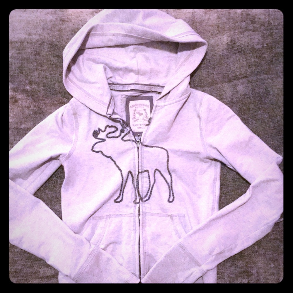 Grey Abercrombie hoody